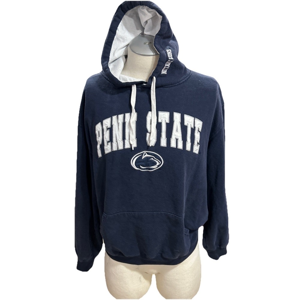 Penn State Hoodie XL Knitty Lions‎ Pullover Mens Football Blue